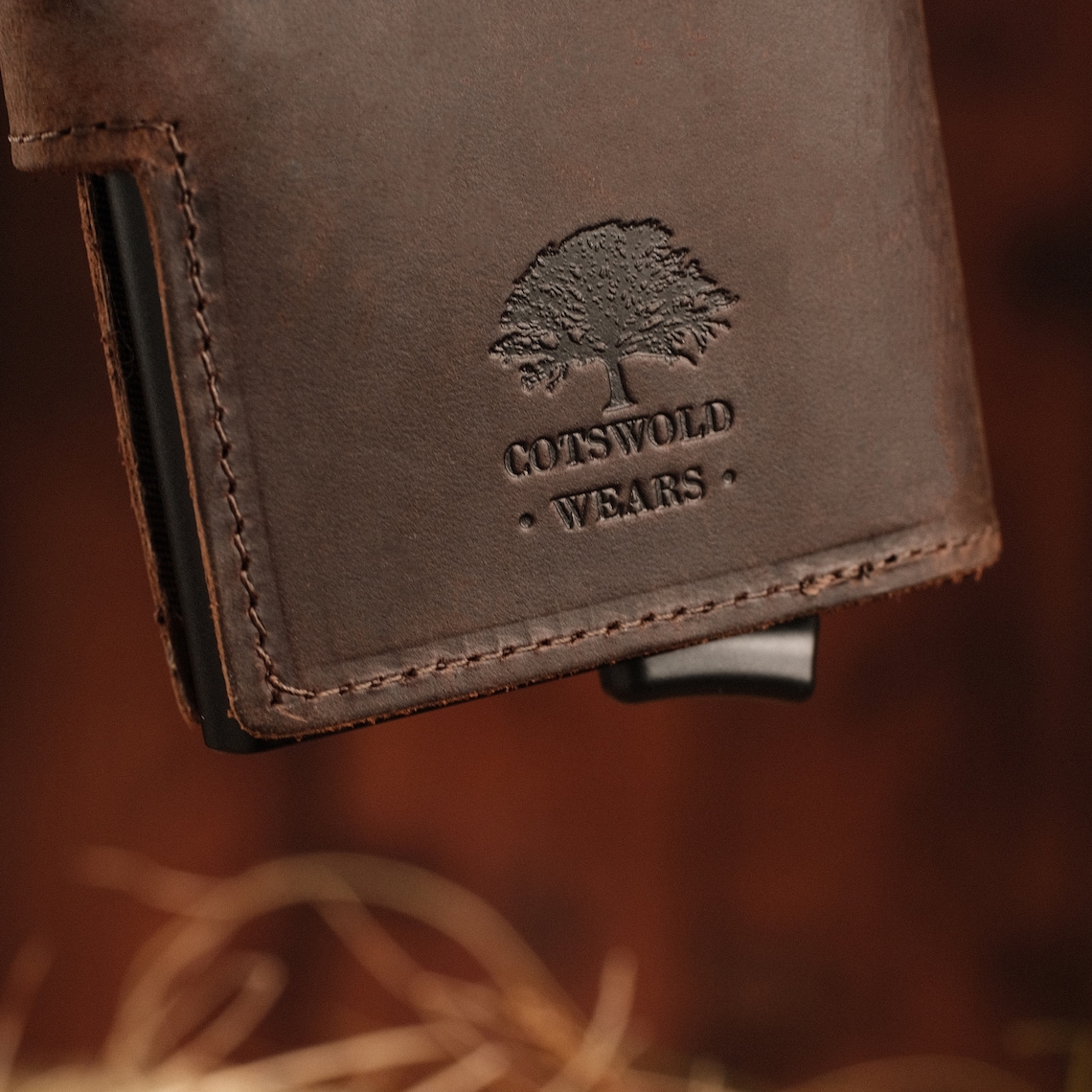 Personalised Leather Pop up Wallet / RFID Slim Wallet / Genuine Leather ...