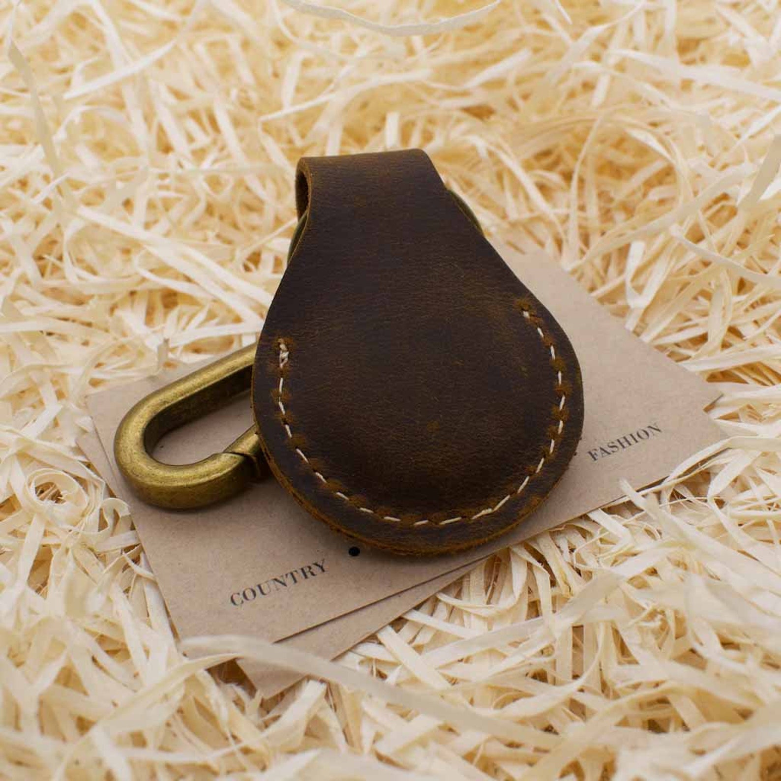 Leather Apple Airtag Keychain / Genuine Leather Apple Airtag Etsy