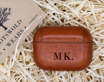 Funda personalizada para Airpods Pro 2 y 1 / Protector de funda hecho a mano / Funda para Airpods Pro de 2.ª y 1.ª generación / Funda de piel sintética hecha a mano para AirPods