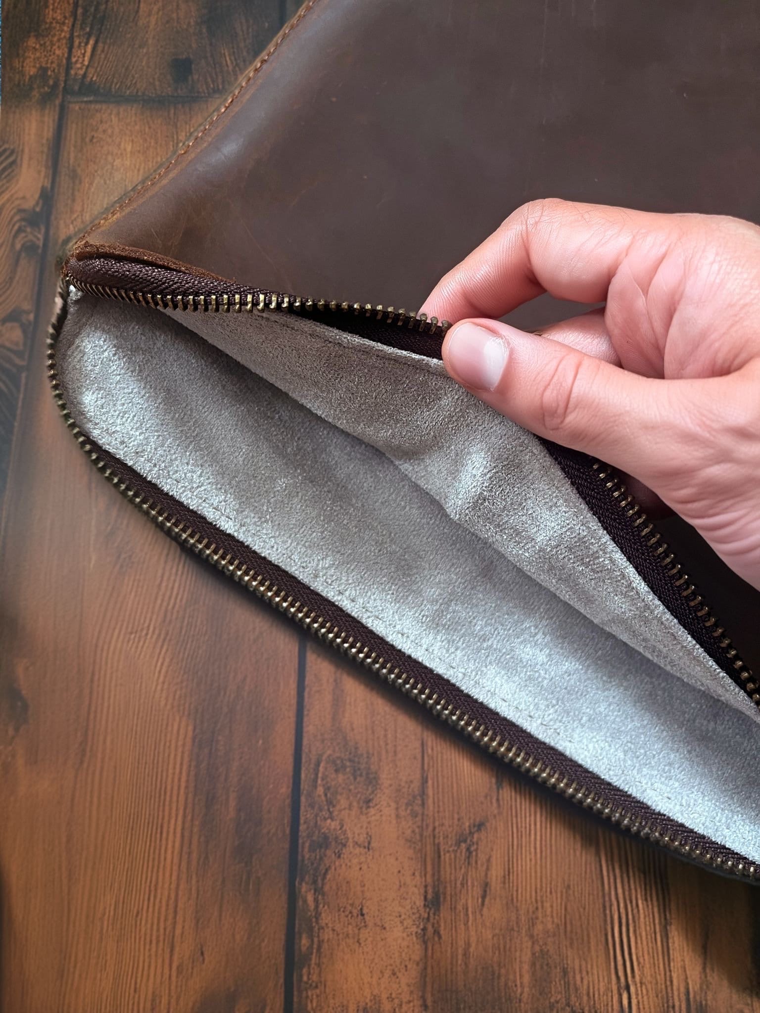 Personalised Genuine Leather MacBook Air & Pro Sleeve 13