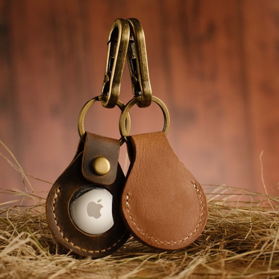 Leather Case for Apple AirTag Keychain Custom AirTag 