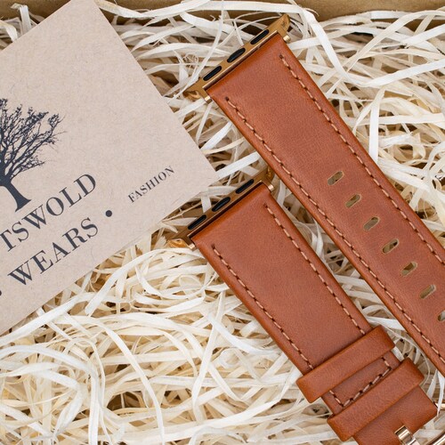 Personalised Leather Apple Watch Strap / 38mm 40mm 41mm 42mm Etsy