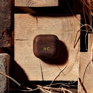 AirPods 4th Generation 2024 Case / Personalised Premium Genuine Leather AirPods 4 Cover / Shockproof / Front LED Visible / Wireless Charging