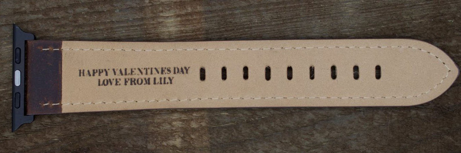 Personalised Leather Apple Watch Strap / 38mm 40mm 41mm 42mm Etsy Canada