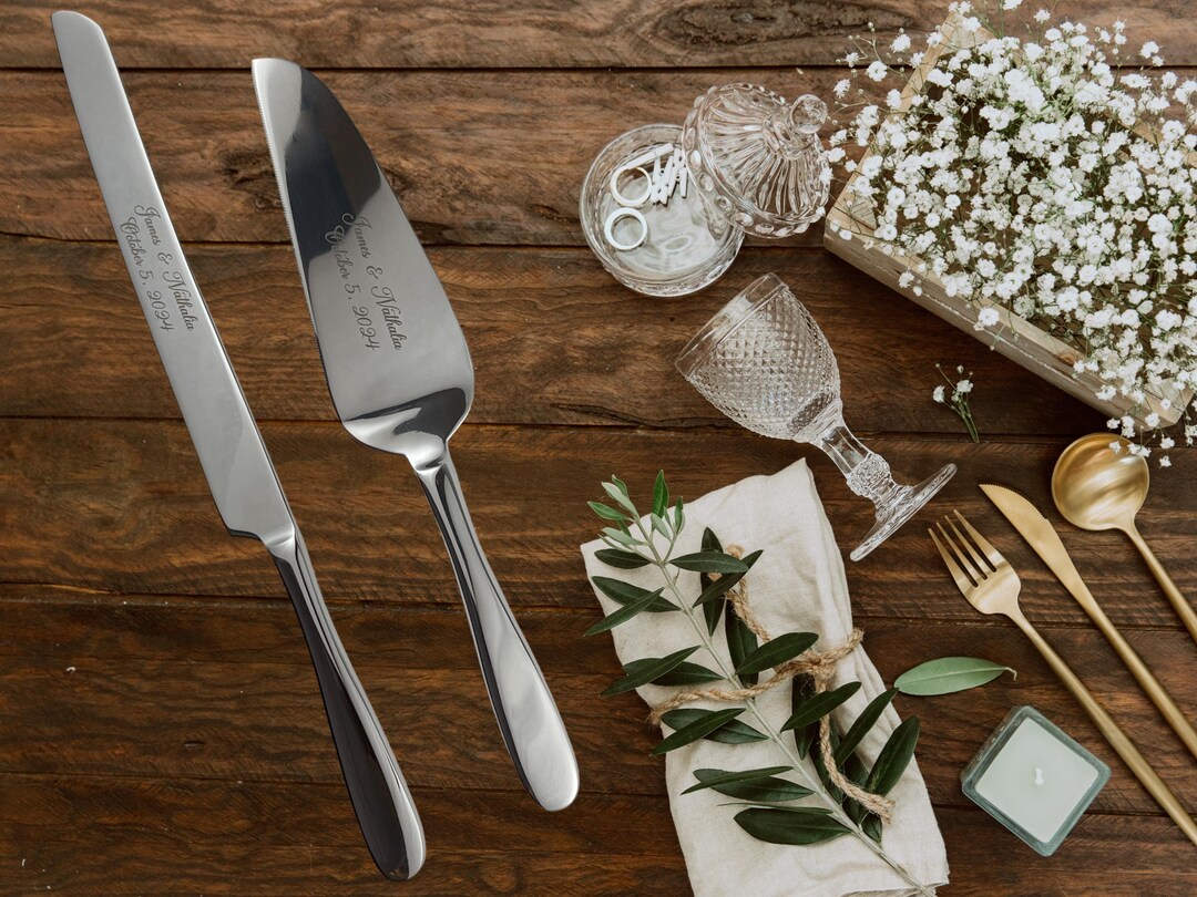 Wedding Knife & Serving Set-Silver-NF118 main image 0