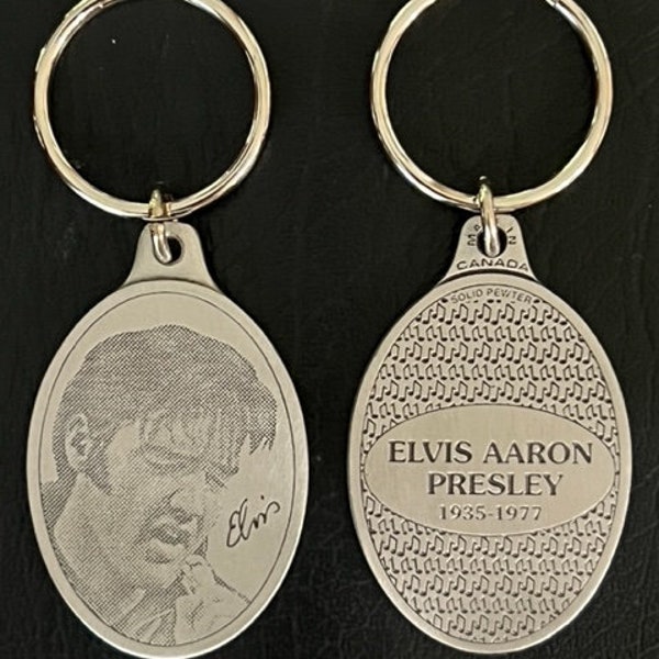 Elvis Commemorative Pewter Key Ring