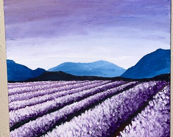 Lavender Field Painting