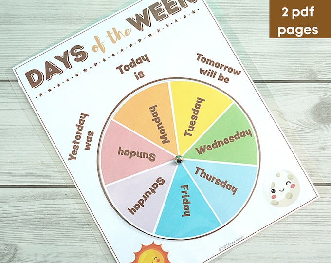 Work Week Wheel This item is unavailable - Etsy