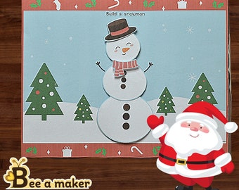 Christmas busy book or busy binder for toddlers
