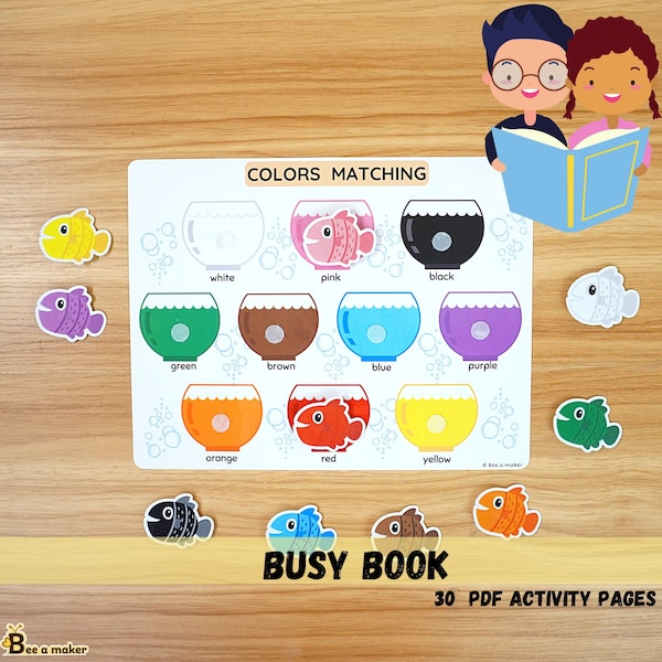 Busy book- Interactive toddler/prek learning binder