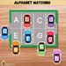 Alphabet Car Parking Activity Page, Busy Book Page for Toddlers ...