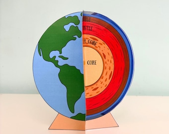 Layers of Earth pdf , science activity for kids