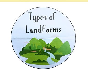 Major landforms science activity pdf