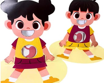 Interactive Healthy & Unhealthy Food Paper Craft for Kids
