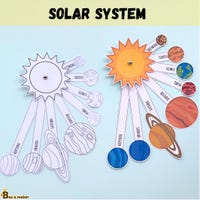 SOLAR SYSTEM Planet Model Rotating Spinner | Outer Space Study Activity ...