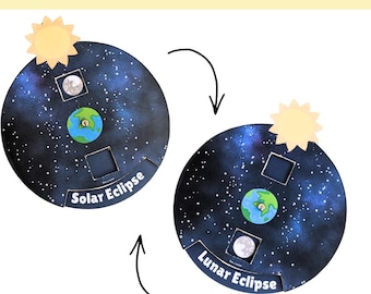 Solar & Lunar Eclipse Interactive Wheel – Science Craft for Kids