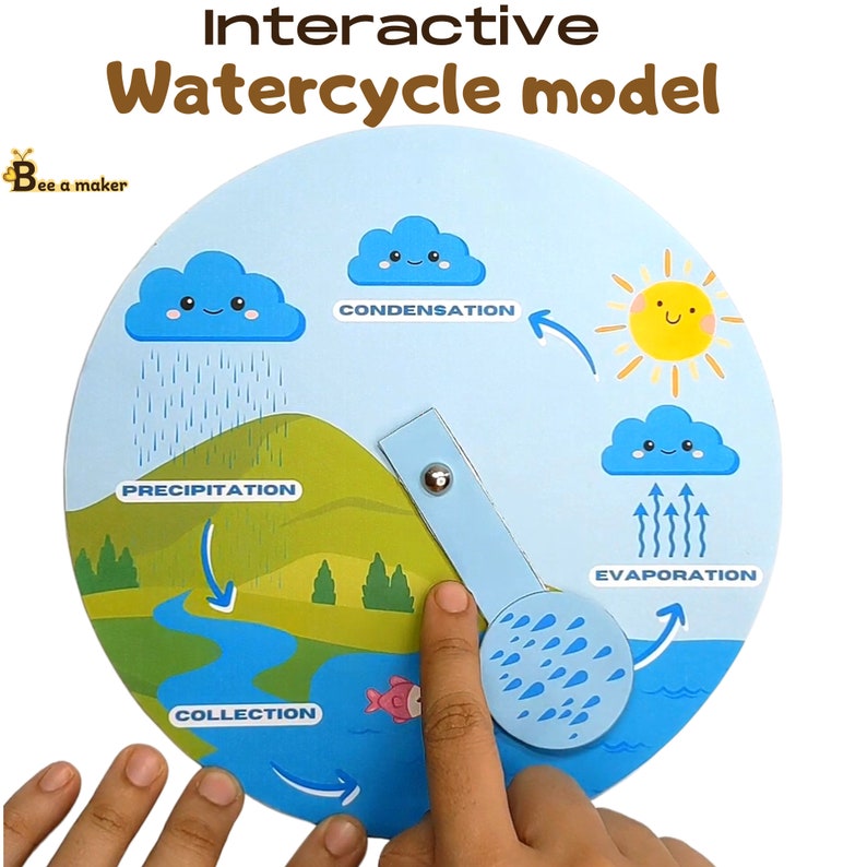 Water Cycle Model Kids Science Activity and Model - Etsy