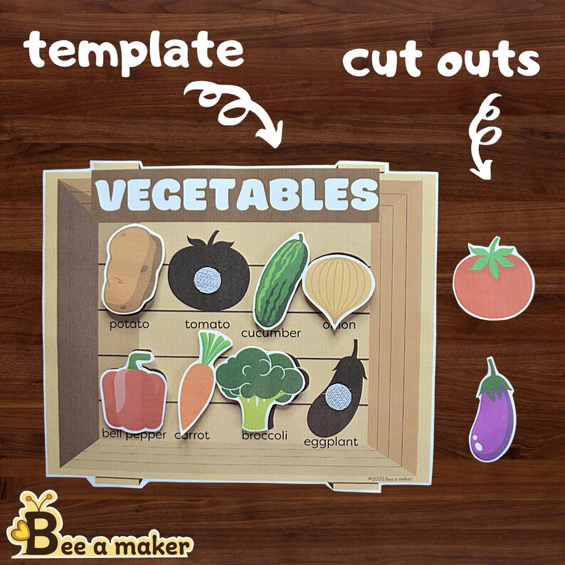 Fruits and Vegetables Sorting Mats - Etsy