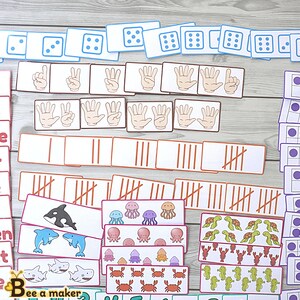 Counting Practice Numbers 1-10 Printable for Busy Book, Homeschool ...