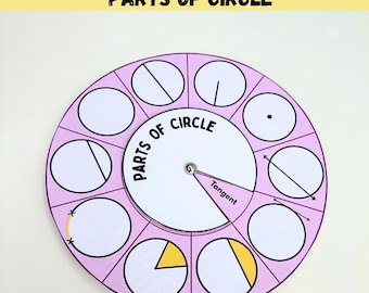 Parts of a Circle – Math Learning Printable (PDF)