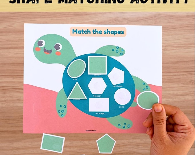 Printable Shape and Color Matching Activity, Shapes and Colours Match ...