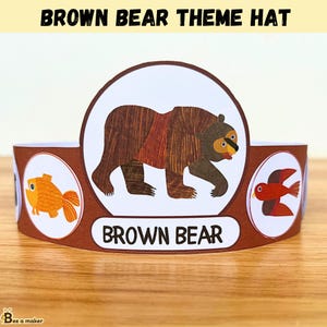 Brown Bear theme Hat by Eric Carle