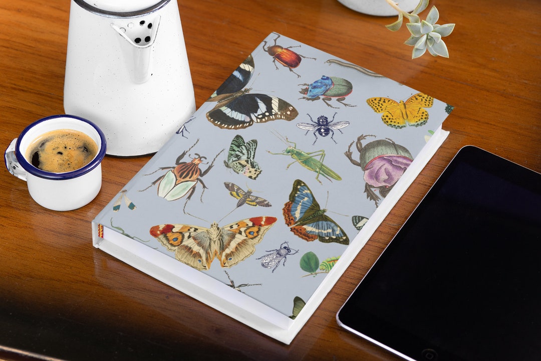 Insect Notebook Bugs & Butterflies Hardcover Journal Matte, Writing Notebook, Nature ...