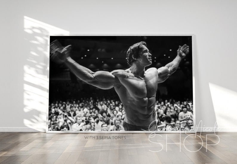 Arnold Schwarzenegger Mr Olympia 1974 Printable Poster | Etsy