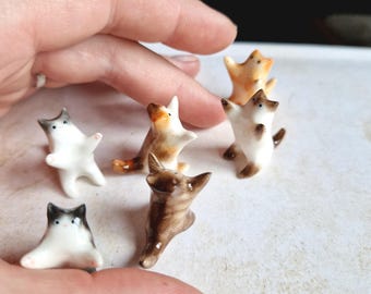 Custom Polymer Clay Cat hugs Figurine: Miniature Pet Sculpture From Photo 25x25х20 mm