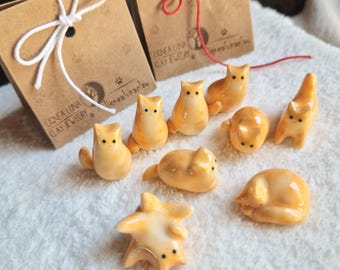 Custom Orange Cat Figurine: Personalized gifts for Ginger cat lovers from photo