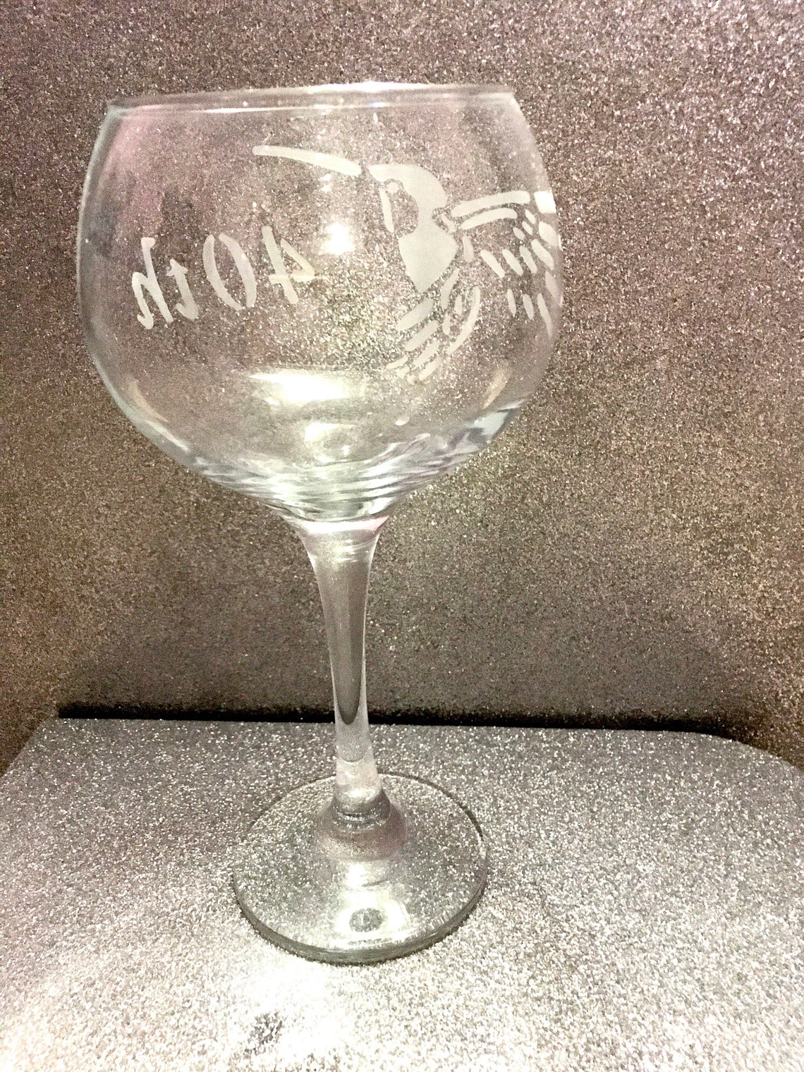 Personalised Gin Glass 40th birthday gin glass decorative Etsy