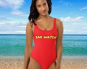 Bae Watch Sexy One-Piece Swimsuit, Women 39 s Swimsuit, Cute Baywatch Bathing Suit, One Piece Swimsuit, Ladies Swimwear, Hot Girl Summer Vibes