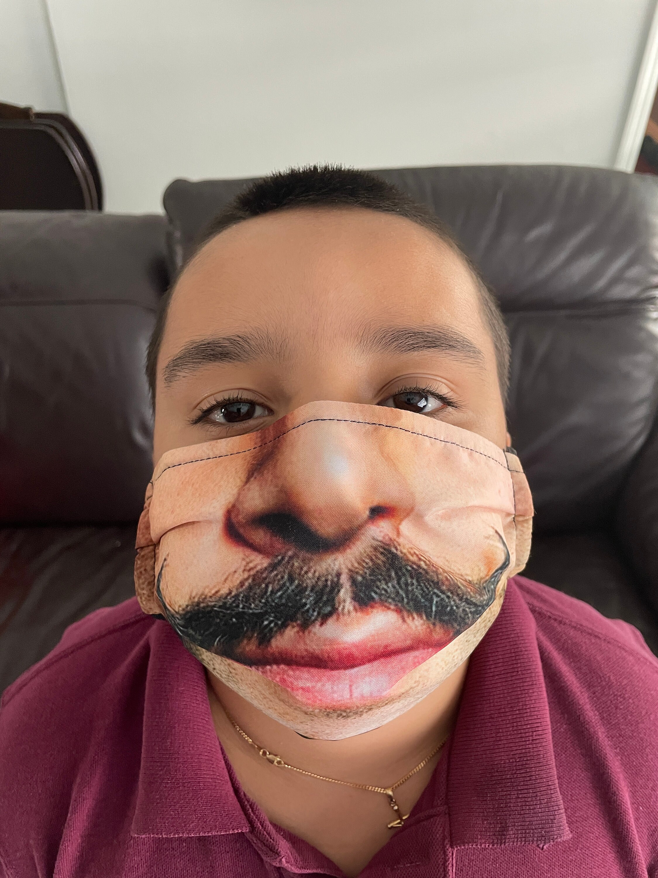 Funny Face Mask Bandit Crazy Premium Face Mask Handlebar Etsy