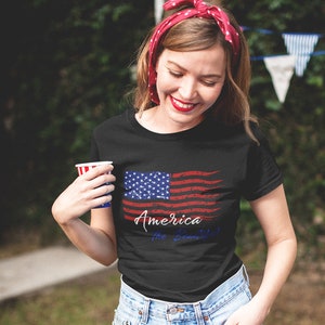 America the Beautiful T-Shirt America T-Shirt American | Etsy