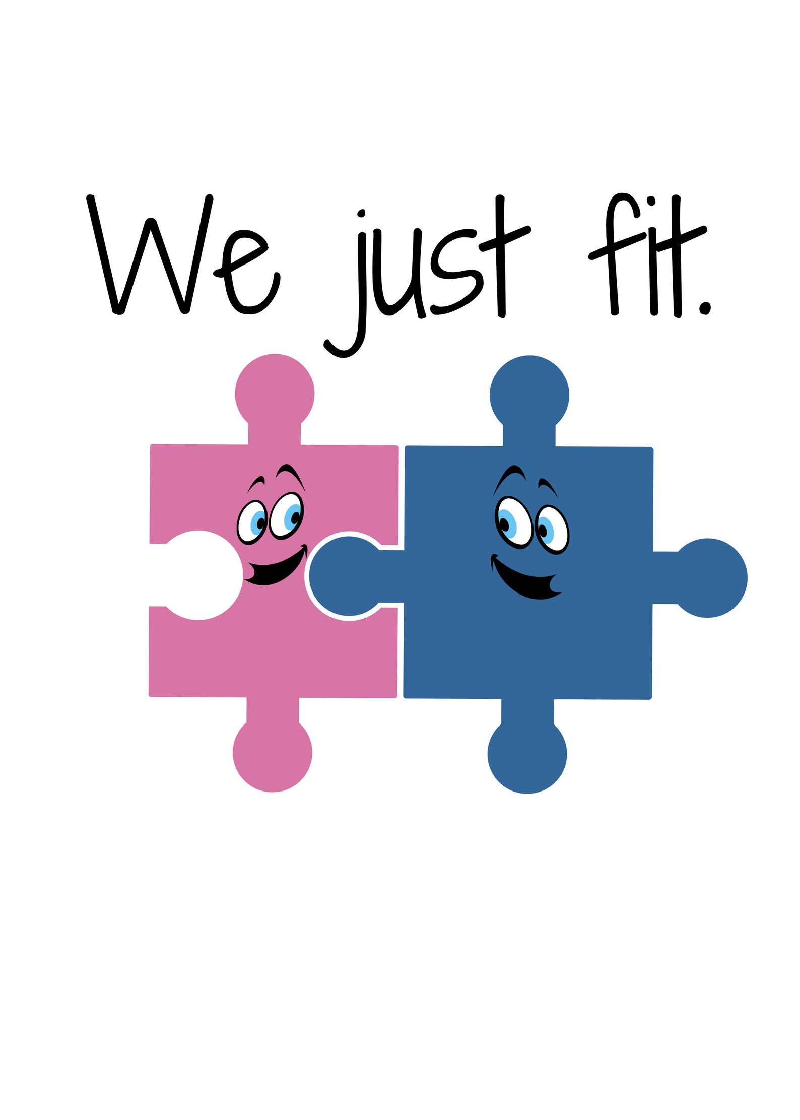 We Just Fit Printable Card Funny Card Couples Friends Pun Etsy We Just Fit Printable Card Funny Card Couples Friends Pun Etsy