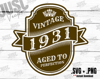 Download Cut File 90th Birthday Svg 1931 Vintage Svg Instant Download Limited Edition Svg Original Parts Vintage Birthday Clip Art Art Collectibles Vadel Com