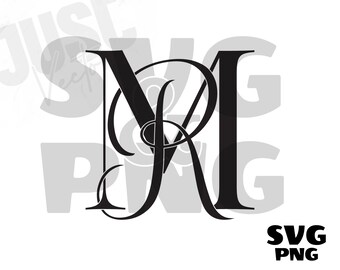 MR, RM, Wedding Logo Monogram, Wedding Svg, Monogram svg, Calligraphy logo, Couples logo for wedding, png Sublimation, Instant Download
