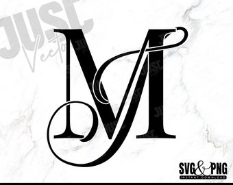 MJ, JM, Wedding Logo Monogram, Wedding Svg, Monogram svg, Calligraphy logo, Couples logo for wedding, png Sublimation, Instant Download