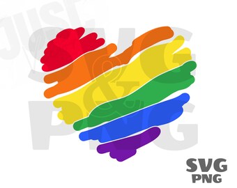 LGBT Pride hart SVG lesbische Gay Bi Trans Pride hart, Gay Pride SVG, LGBTQ SVG, Lgbt gesneden bestand, regenboog LGBT SVG, Lesbian Pride ontwerp,