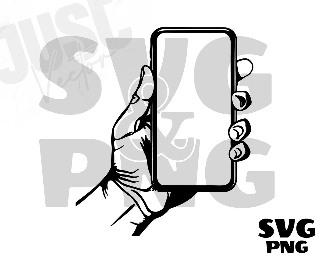 Hand Holding Phone Svg, Hand Holding Mobile Phone Svg, Cell Phone ...