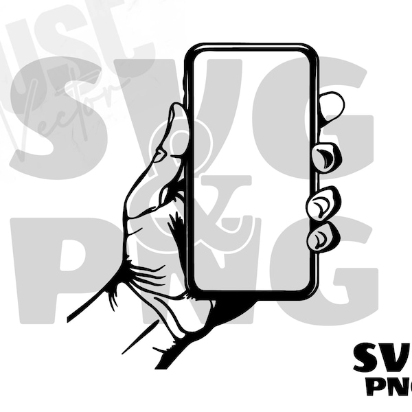 hand holding phone svg, Hand Holding Mobile Phone Svg, Cell Phone Silhouette,Smartphone svg, Mobile Phone svg, Digital Download