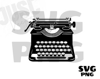Typewriter SVG, Typewriter Clipart, Typewriter cut file, Typewriter png, Typewriter silhouette, Digital Download
