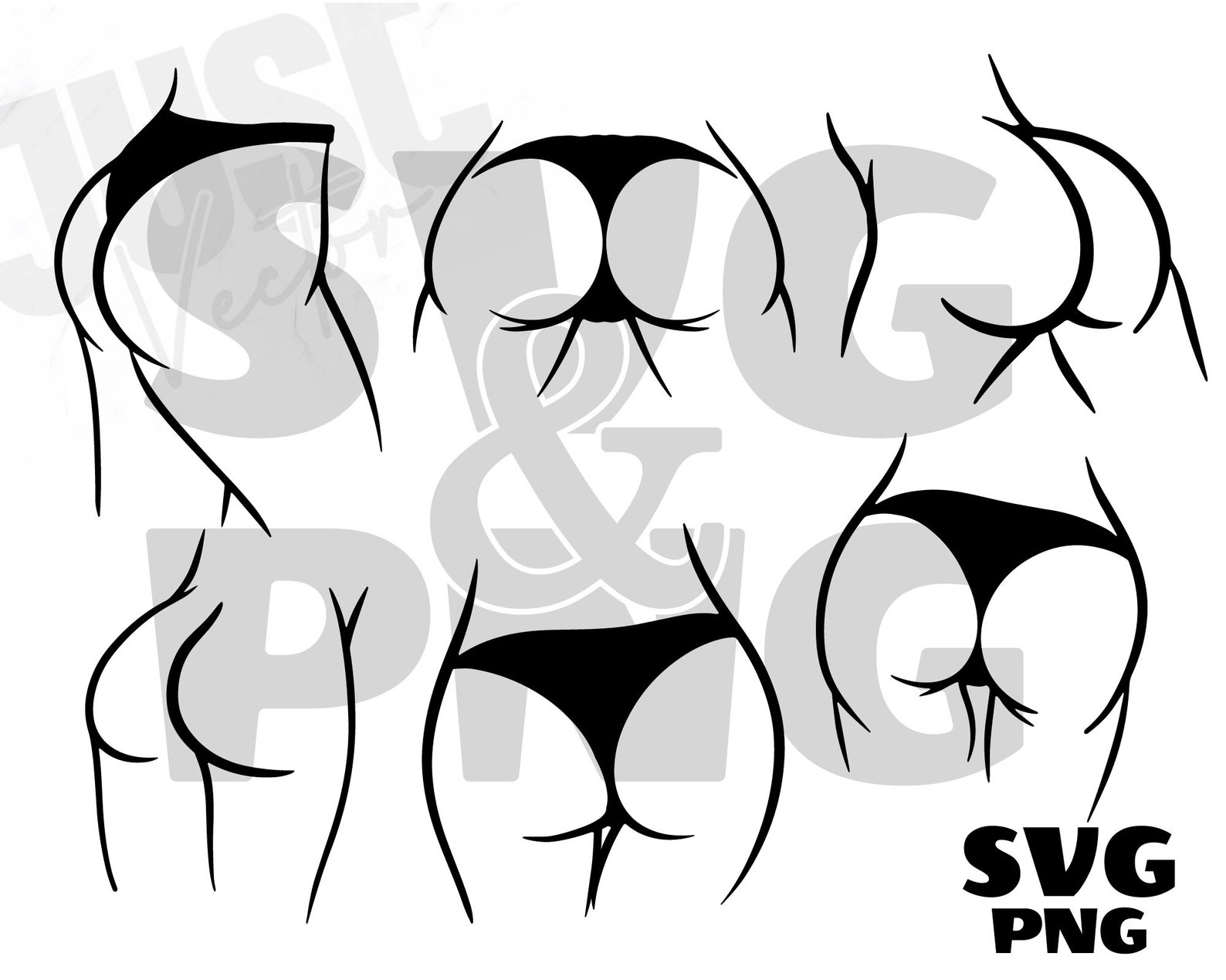 Sexy Ass SVG Female Buttocks SVG Woman's Bum Female Etsy Israel