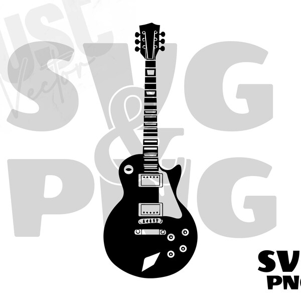 Electric Guitar SVG, Guitar Clipart, Music svg,  Guitar Rock Music, Music Lovers svg, Musicians Silhouette, Instant Digital Download