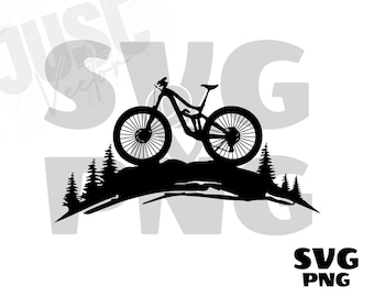 Mountain Bike SVG, Mountain Bike Clipart, Mountain Bike cut file, Mountain Bike png, Mountain Bike silhouette, Digital Download