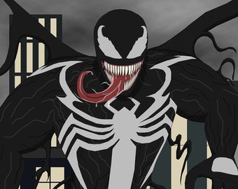 Venom Original Art Poster