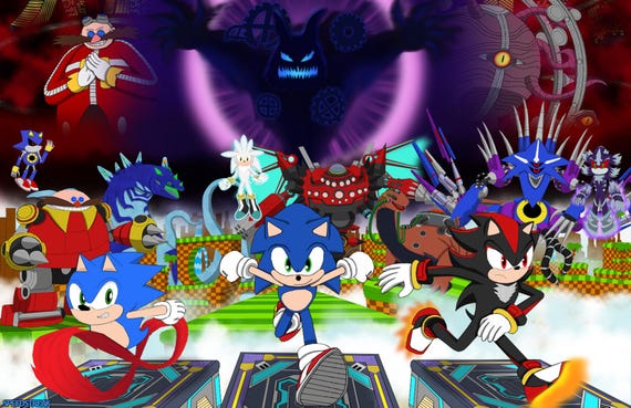 Sonic X Shadow Generations Original Fan Art - Etsy