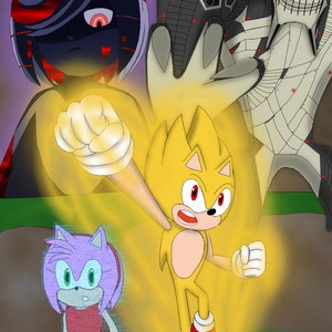 Pixilart - fleetway vs sonic by luffy-BF