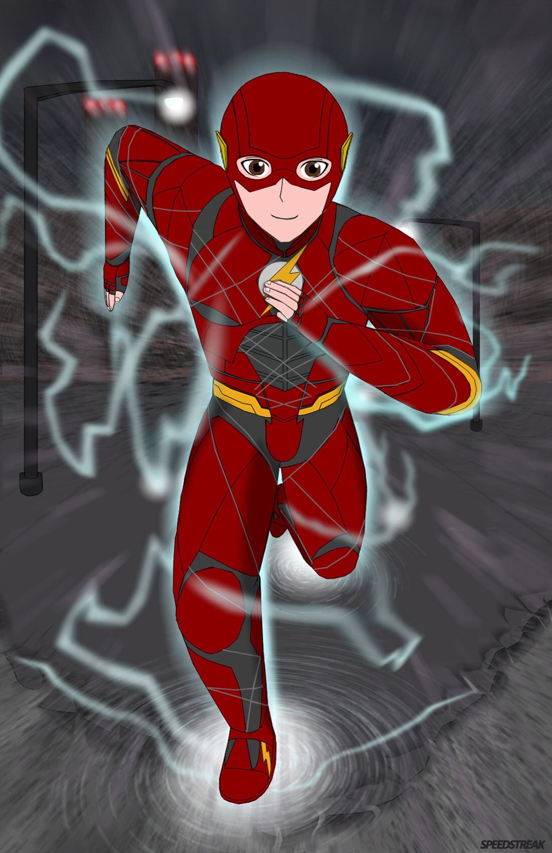 The Flash From Zack Snyder's Justice League Original Fan Art - Etsy, image size:1100x1700