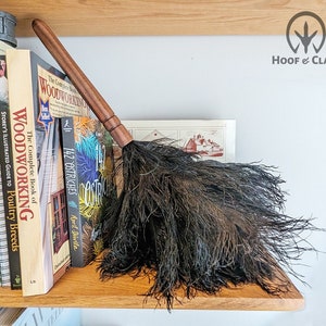 Ostrich Feather Duster, ethically sourced feathers from live ostriches on our ranch, eco friendly duster, housewarming gift